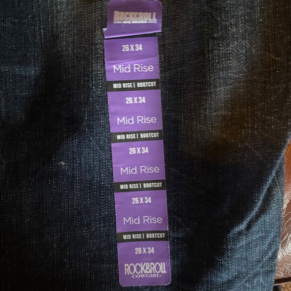 Rock & Roll Denim Mid Rise Bootcut Jeans - Picture 2 of 5